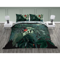 Bavlněné povlečení TRENDY Monstera - zelené - 160x200 cm