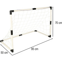 Dětská tréninková fotbalová branka 2ks 95x48x70 cm