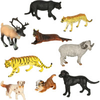 Figurky zvířata v zoo- sada 31 prvků