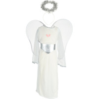 Karnevalový kostým anděla 4 ks - velikost M