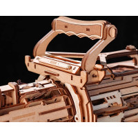 RoboTime 3D Dřevěné mechanické puzzle ROKR Rotační kulomet LQA01