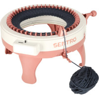 Pletací tkalcovský kruhový stav 48 jehel + 4 klubka příze