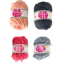 Pletací tkalcovský kruhový stav 48 jehel + 4 klubka příze