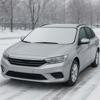 Ochranná podložka proti mrazu na čelní sklo auta