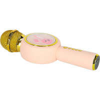 Bezdrátový mikrofon pro karaoke Králíček - růžový