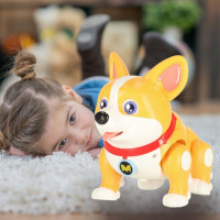 Interaktivní robot pes Corgi se světlem a zvukem