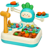 Interaktivní hračka 4v1 pro děti Mrkev - modrá