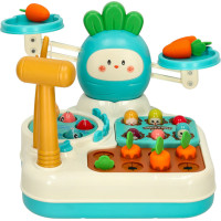 Interaktivní hračka 4v1 pro děti Mrkev - modrá