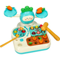 Interaktivní hračka 4v1 pro děti Mrkev - modrá