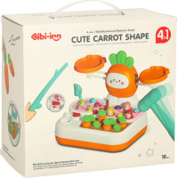 Interaktivní hračka 4v1 pro děti Mrkev - modrá