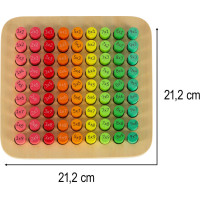 Vzdělávací dřevěná násobilka
