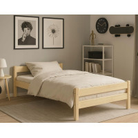 Dětská postel z masivu borovice ALEXANDR - 200x80 cm - bez povrchových úprav