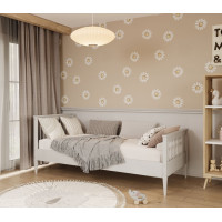 Dětská postel z masivu borovice EMILIE - 180x80 cm - bílá
