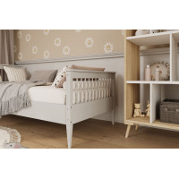 Dětská postel z masivu borovice EMILIE - 180x80 cm - bílá