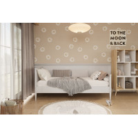 Dětská postel z masivu borovice EMILIE - 180x80 cm - bílá