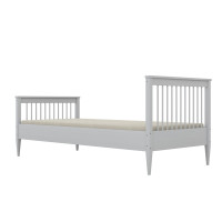 Dětská postel z masivu borovice EMILIE - 160x80 cm - bílá
