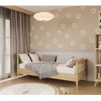 Dětská postel z masivu borovice EMILIE - 180x80 cm - přírodní borovice