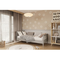 Dětská postel z masivu borovice EMILIE - 160x80 cm - šedá