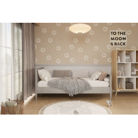 Dětská postel z masivu borovice EMILIE - 160x80 cm - šedá