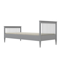 Dětská postel z masivu borovice EMILIE - 160x80 cm - šedá