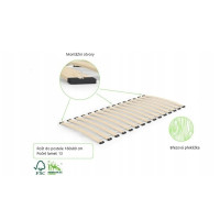 Dětská postel z masivu borovice EMILIE - 160x80 cm - šedá