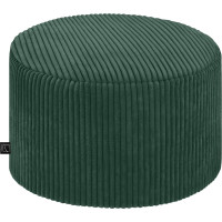 Taburet CHILL SPOT Velvet Stripes 45 cm - tmavě zelený