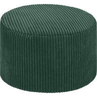 Taburet CHILL SPOT Velvet Stripes 45 cm - tmavě zelený