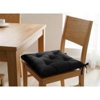 Prošívaný podsedák SILLA 40x40 cm - černý