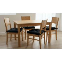 Prošívaný podsedák SILLA 40x40 cm - černý