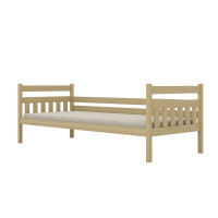 Dětská postel z masivu borovice DAMIÁN - 200x90 cm - přírodní borovice