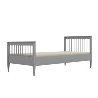 Dětská postel z masivu borovice EMILIE - 180x90 cm - šedá