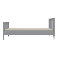 Dětská postel z masivu borovice EMILIE - 180x90 cm - šedá