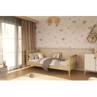 Dětská postel z masivu borovice IGNÁC - 180x80 cm - bez povrchových úprav