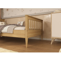 Dětská postel z masivu borovice IGNÁC - 160x80 cm - bez povrchových úprav