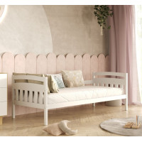 Dětská postel z masivu borovice TOSIA - 160x80 cm - bílá