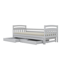 Dětská postel z masivu borovice TOSIA - 160x80 cm - bílá