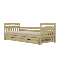 Dětská postel z masivu borovice TOSIA - 160x80 cm - bez povrchových úprav