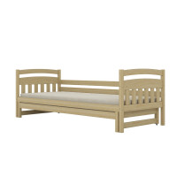 Dětská postel z masivu borovice TOSIA - 160x80 cm - bez povrchových úprav