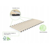 Dětská postel z masivu borovice IGNÁC - 180x80 cm - bez povrchových úprav