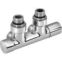 Aqualine R-START připojovací sada ventilů pro středové připojení, chrom SR230C Aqualine R-START připojovací sada ventilů pro středové připojení, chrom SR230C