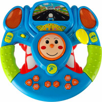 Interaktivní dětský simulátor volantu se světly a vzukem