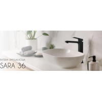Umyvadlová baterie SARA - černá - vysoká