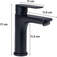 Umyvadlová baterie ELENA - černá - vysoká