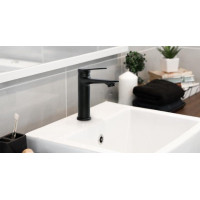 Umyvadlová baterie OMALA - černá - vysoká