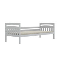 Dětská postel z masivu borovice TOSIA - 200x90 cm - bílá