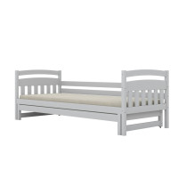 Dětská postel z masivu borovice TOSIA - 200x90 cm - bílá