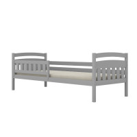 Dětská postel z masivu borovice TOSIA - 200x90 cm - šedá
