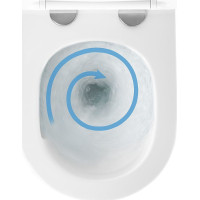Závěsné WC REA CARLO mini Tornado NFQ + Duroplast sedátko flat - bílé
