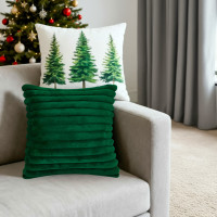 Povlak na polštář CHRISTMAS TREE DELIGHT 45x45 cm - bílý