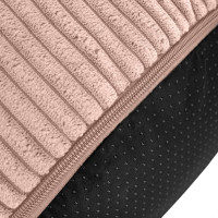 Taburet CHILL SPOT Velvet Stripes 45x45x25 cm - růžový